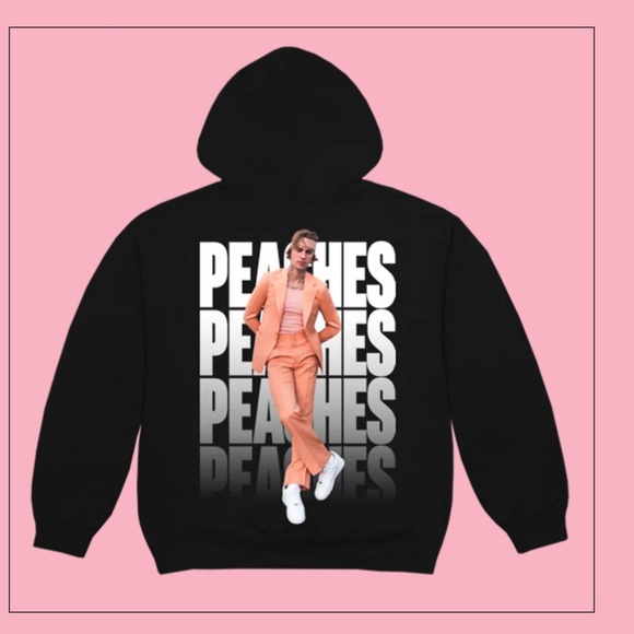 Independent Trading Company Other - Justin Bieber Justice “Peaches” World Tour Hoodie Black Size Medium